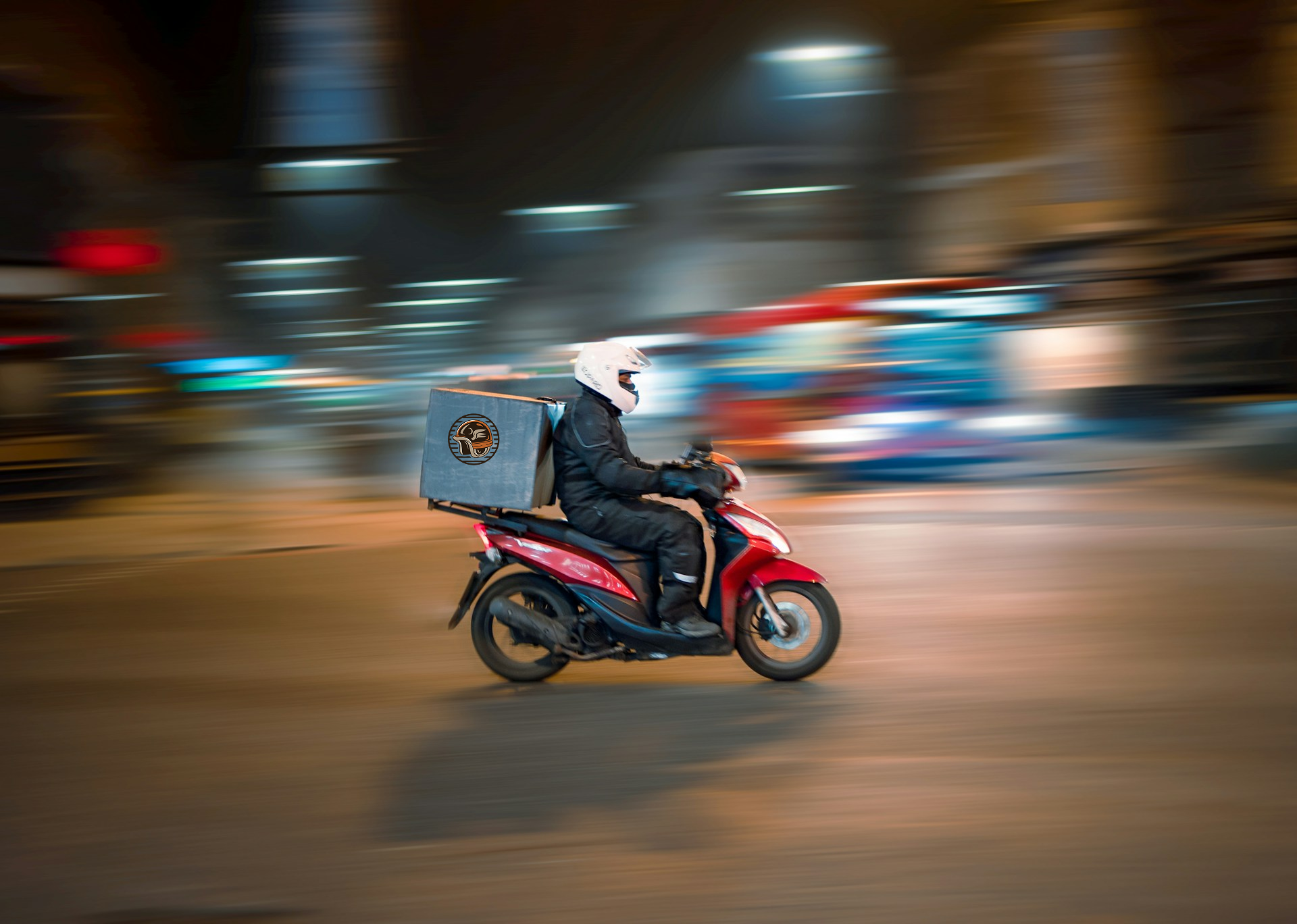 PICKUP GH Delivery Rider with Brand Logo